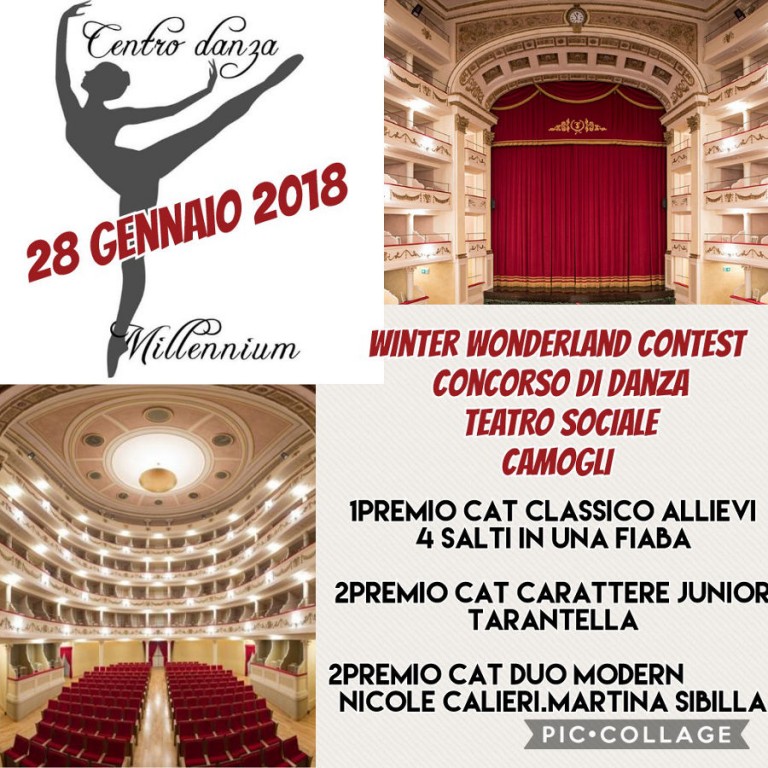 Volantino di concorso di danza Winter Wonderland Contest