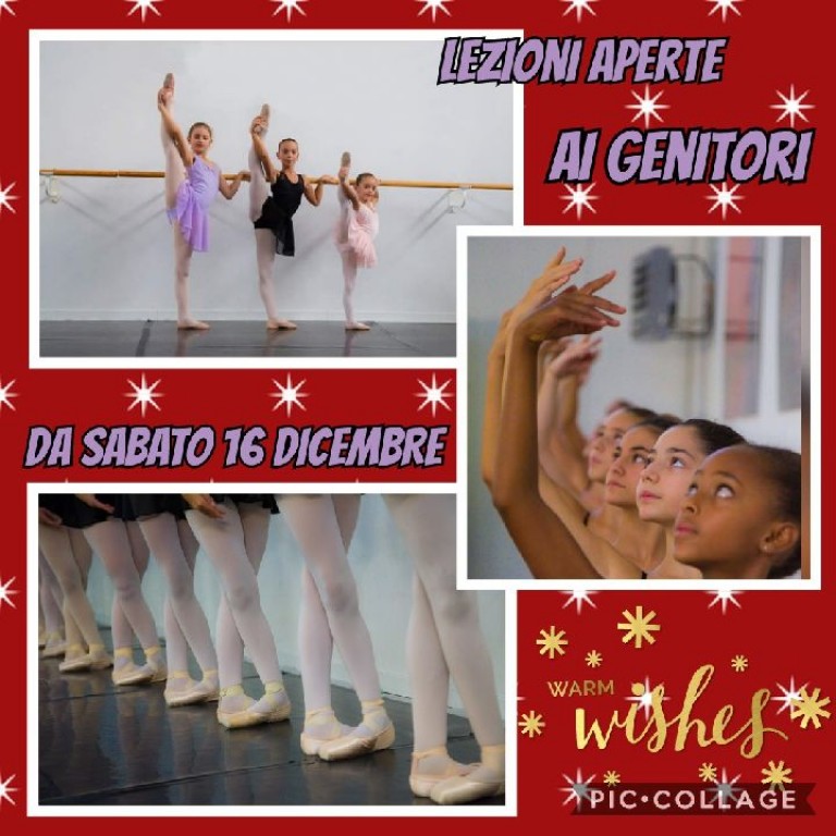 Lezioni di danza: Lezioni aperte dal 16 al 22 Dicembre